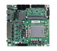 Yominerr Placa Base Mini ITX B760 NAS Procesador Doméstico CPU LGA1700 2xDDR5 4xi226 2.5G 2xM.2 NVME 8xSATA Servidor Firewall Qnas