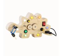 Yominerr Placa de Circuito de Dinosaurio de Madera para Niños, Capacidad Manual de Ejercicio de Circuito de Tablero Ocupado de Madera