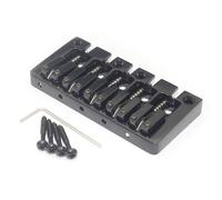 Yominerr Puente para Bajo de 5 Cuerdas, Parte Inferior del Cuerpo, Espaciado Entre Cuerdas, 16,5 mm, Puente Fijo para Bajo, Color Negro.
