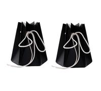 Yominerr Ramo de rosas aplastado a mano, bolso de mano, bolso de mano, bolso de flores, bolsa de arreglo floral impermeable, color negro