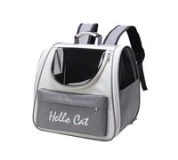 Yominerr Suministros para Mascotas de Gran Capacidad, Bolsa Portátil para Gatos, Bolsa para Mascotas Transpirable y Resistente Al Sol, Color Gris