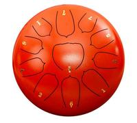 Yominerr Tambor de lluvia naranja de 10 a 11 tonos para exteriores, tambor de lluvia de jardín, tambor de chakra de lluvia, tambor esencial, tambor de mano