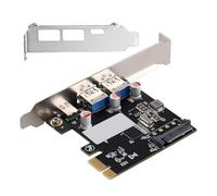 Yominerr Tarjeta de Expansión Tarjeta Gráfica de Escritorio PCI-E1 X A USB3.1 Tarjeta Tipo C Tarjeta Adaptadora USB3.0 A Inserción Directa e Inversa