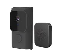 Yominerr Tuya APP Almacenamiento en la Nube Gratuito Timbre WiFi Bajo Consumo Mirilla de Puerta Visual Video Ojo Noche PIR Visor de Puerta de Seguridad, A