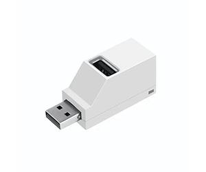 Yominerr USB 2.0 HUB Adapter Extender Mini Splitter Box 3 Puertos para PC Laptop TeléFono MóVil Lector de Disco U de Alta Velocidad,