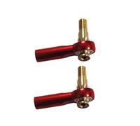 Yominerr Varilla Tracción de Posicionamiento de Rótula Metal M3, Barra de Acoplamiento 2 mm, Varilla de Enlace de Servo con Rótula de Metal, Pieza Conexión de Modelo M3/M2 T, Rojo