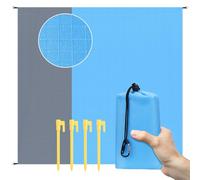 Yomisee Manta para pícnic, playa, 210 x 200 cm, impermeable y resistente a la arena, portátil, ultraligera, compacta, esterilla de picnic para la playa, camping, senderismo y excursiones