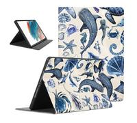 Yomjew Bonita funda para tablet Samsung Galaxy Tab A8 X205/X200 2021 de 10.5 pulgadas, funda de piel sintética con tapa para niñas y mujeres, funda protectora de moda con tapa
