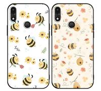 Yomjew Paquete de 2 fundas estéticas de primavera para teléfono Gabb Phone 4 de 6.1 pulgadas, diseño de flores de abejas a prueba de golpes, funda protectora suave para mujeres y niñas, fundas