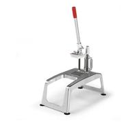 YOMMAK Cortador Manual de Patatas Industrial Profesional Multifuncional Mandolina de Cocina de aluminio anonizado, Picadora Manual Hostelería, Se Suministra con el Corte de 10 * 10