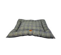 Yommy Cama para Perros, Juego de 3 Piezas, Azul con Estampado a Cuadros (Azul Raya, Large(95 * 120 * 16))