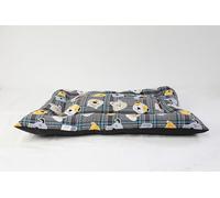 Yommy Cama Perro Grande Ortopédica, Colchon Perro con Espuma De Caja De Huevos, Colchoneta Perro Lavable, Dog Bed, (X-Large, Patrón de Color Azul Bar)