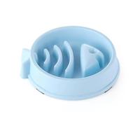 Yommy Ceramic Slow Feed Dog Bowls Small Breed Dog Food Dish for Small Dogs and Cats, 3 Patrones, 3 Colores (Azul, Espina)