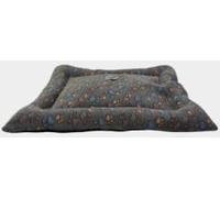 Yommy Colchoneta para Perro con Base Antideslizante, Tela de Franela Suave, 3 Tamaños: S (57x75 cm), M (75x95 cm), L (88x112 cm), Diseño de Huellas o Corazones (Huella Gris, Large)