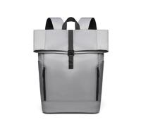 yomoe Bolso de Hombro con Tapa Enrollable, Bolso de Negocios para el Tiempo Libre, Bolso de Hombro con Tapa Enrollable, Color Gris