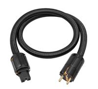 yomoe Cable de Alimentación HiFi de 12 AWG, Cable de Alimentación HiFi, Cable de Alimentación UE, 250 V/15 A para Altavoces, Subwoofer, Tocadiscos, Amplificador de 200 cm