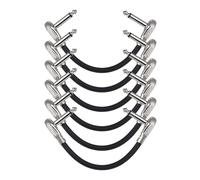yomoe Cable de Conexión para Instrumentos de Efectos de Guitarra de 6 Uds. Cable de Conexión para Instrumentos de Efectos de Guitarra de 15 cm y 1/4 Pulgadas