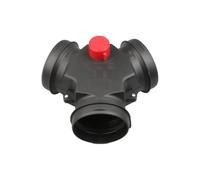 yomoe Conector Divisor Tubería en Forma T para Conducto Ventilación Calentador Aire Ajustable con Aleta Válvula 90 mm A 75 mm para Automóviles, Camiones y Autocaravanas