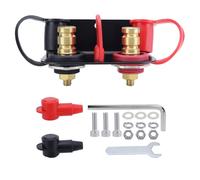 yomoe Terminal de Batería Remoto Kit de Poste de Carga de Batería Perno con Soporte de Montaje Resistente para UTV RV Auto Cortadoras de Césped