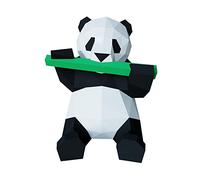 Yona DIY, Panda y bambú Papercraft kit, Kit de origami 3D para montar a mano, 3D Puzzle para la decoración de hogar,Trofeo de papel, Regalo, Bricolaje, Rompecabezas 3D