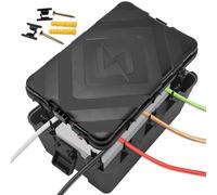 Yonality Caja eléctrica grande para exteriores, caja eléctrica impermeable IP54 resistente al agua, Exterior Unidad Resistente a la Intemperie 29x21.2x13.2cm, para proteger regletas, enchufes