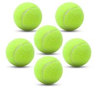 Yonality Paquete de 6 Pelotas de Tenis de Entrenamiento, Pelotas de Práctica Tenis, Accesorio de Entrenamiento, Pelotas de Tenis de práctica de Alta Elasticidad para Principiantes y Mascotas