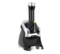 Yonanas 988 Deluxe Frozen Postre Maker Premium Chrome Diseño de frutas, es una alternativa vegana a helado, libre de BPA, apto para lavavajillas, incluye más de 75 recetas, 200 W, negro