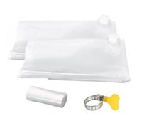 Yonawlsy Vejiga plegable de almacenamiento de agua, bolsa de plástico resistente de grado alimenticio para agua potable, uso para emergencias, preparación para huracanes y preparación para desastres.