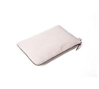 YONBEN Bolsa de Almacenamiento con Cremallera Bolsa de Viaje y cosmética para Mujer Simple y Elegante Lona de algodón (Beige-Mejorar)