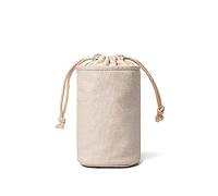 YONBEN Bolsa de cosméticos con Cierre de cordón, Organizador Multifuncional de Lona para Maquillaje y artículos de tocador (Beige)