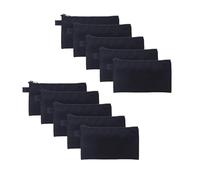 YONBEN Bolsa de depósito de dinero con cremallera, soporte ligero para dinero y bolsa para lápices, bolsa de nailon impermeable para cambio de monedas, Negro -