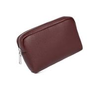 YONBEN Bolsa de maquillaje impermeable de gran capacidad para mujer, clásica, negra, bolsa de lavado con división ajustable, bolsa de lavado para cepillos y cosméticos, PU/color caramelo, Sencillo