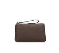 YONBEN Bolsa de Nailon para Maquillaje, Bolsa de Maquillaje Impermeable con Bolsillo con Cremallera para Tarjetas de crédito, Marrón/Nylon, Sencillo