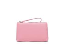 YONBEN Bolsa de Nailon para Maquillaje, Bolsa de Maquillaje Impermeable con Bolsillo con Cremallera para Tarjetas de crédito, Rosa/Nailon, Sencillo
