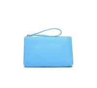 YONBEN Bolsa de Nailon para Maquillaje, Bolsa de Maquillaje Impermeable con Bolsillo con Cremallera para Tarjetas de crédito, Azul Cielo/Nailon, Sencillo