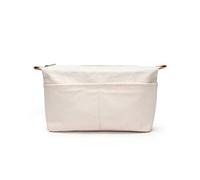 YONBEN Bolsa interior de lona con cremallera bolsa de embrague bolsa media acabado bolsa interior bolsa de almacenamiento multifuncional bolsa de cosméticos, Beige, Large, Classic