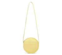 YONBEN Bolso Cruzado Circular para Mujer de Nailon con Cremallera y Correas Ajustables para el Hombro, Amarillo/Nailon