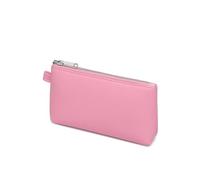 YONBEN Bolso de piel sintética para maquillaje, simple y práctico, pequeño y exquisito bolso de almacenamiento, Pu/rosa azalea, Sencillo