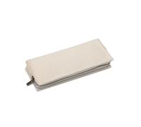 YONBEN: Estuche de lona cartucheras escolar organizador de lápices literario y fresco rojo bolsa de lápices (beige, S)