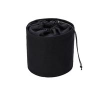 YONBEN Organizador de Bolso Alto para Mujer, de Lona, Redondo, Organizador de Bolso, Organizador de Bolso, Bolsa Redonda para cosméticos, Bolsa de Maquillaje (Negro, L)