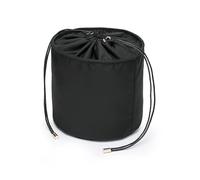 YONBEN Organizador de bolso alto para mujer, organizador redondo de lona, organizador de bolso, organizador redondo para cosméticos, bolsa de maquillaje (L, nailon-negro)