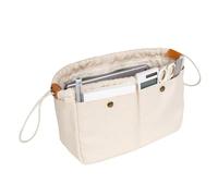 YONBEN Organizador divisor de bolsas, organizador de lona de algodón, organizador de bolsa grande, organizador de bolso extragrande, organizador de inserción de bolso (L)