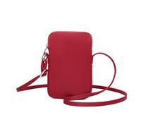 YONBEN Pequeño Bolso Cruzado con Cremallera para teléfono Celular, Mini Bolso de Hombro, Cartera para teléfono Inteligente con Tarjetas de crédito (Nailon-Rojo borgoña)