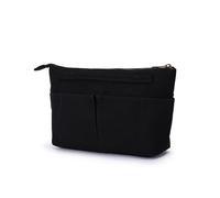 YONBEN Tote Organizer Inserte Organizador de Monedero para Bolsos Lona de Algodón Estilo Simple Múltiples Compartimentos (Negro)