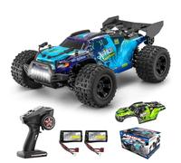 YONCHER 18101 Coche Teledirigido Adulto, 1:18 40KM/H RC Coche, 4WD Offroad RC Truck,4x4 Crawler con 2 Baterías 70+ Minutos para Niños