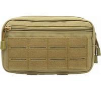 YONCONO Bolsa táctica Molle, Bolsa cinturón de Utilidad EDC, riñoneras de Militar de Multiusos para Herramientas, Organizador de Equipo pequeño para al Aire Libre Deportes (Marrón)