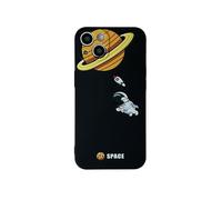 Yonds Queen Bonita funda para iPhone 13, diseño de astronauta espacial cohete espacial luna elegante suave a prueba de golpes antideslizante protector (iPhone 13, Fly Rocket)