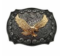 YONE Hebilla de cinturón Golden Eagle Western Belt Buckle