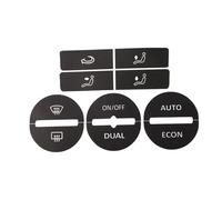 yoneleu Compatible con Passat 2005 2006 2007 2008 2009 2010 Consola Central del Automóvil Control De Climatización A/C Botón Desgastado Kit De Reparación Calcomanías Pegatinas Pegatinas Botón Coche