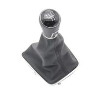 yoneleu Palanca Marchas Cambio Compatible con VW para Tiguan 5N 2007 2008 2009 2010 2011 Estilo De Coche 5 6 Adaptador De Palanca De Cambios De Nivel De Velocidad para Coche Perilla Universal(5Speed)
